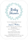 Lagoon Baby Shower Wreath Invitations Image 3 of 6